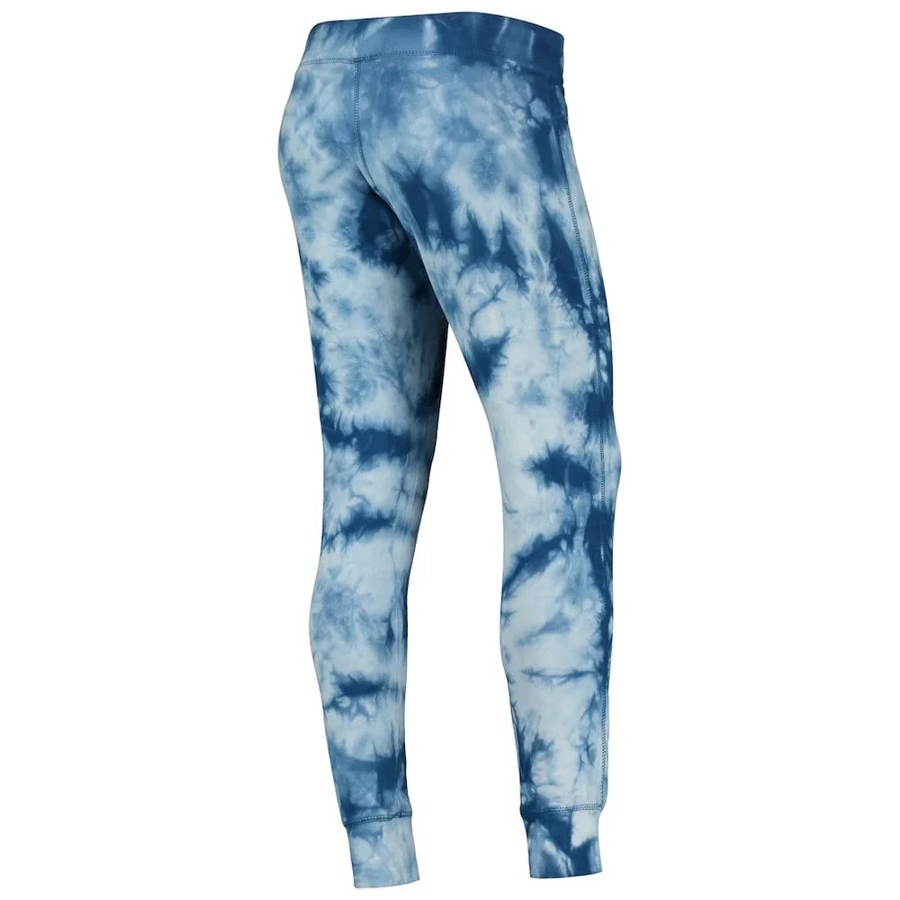 Chicago Cubs MLB Womens Tie Dye Joggers Blue White Cloud Wash Sweatpants NEW - Picture 3 of 5